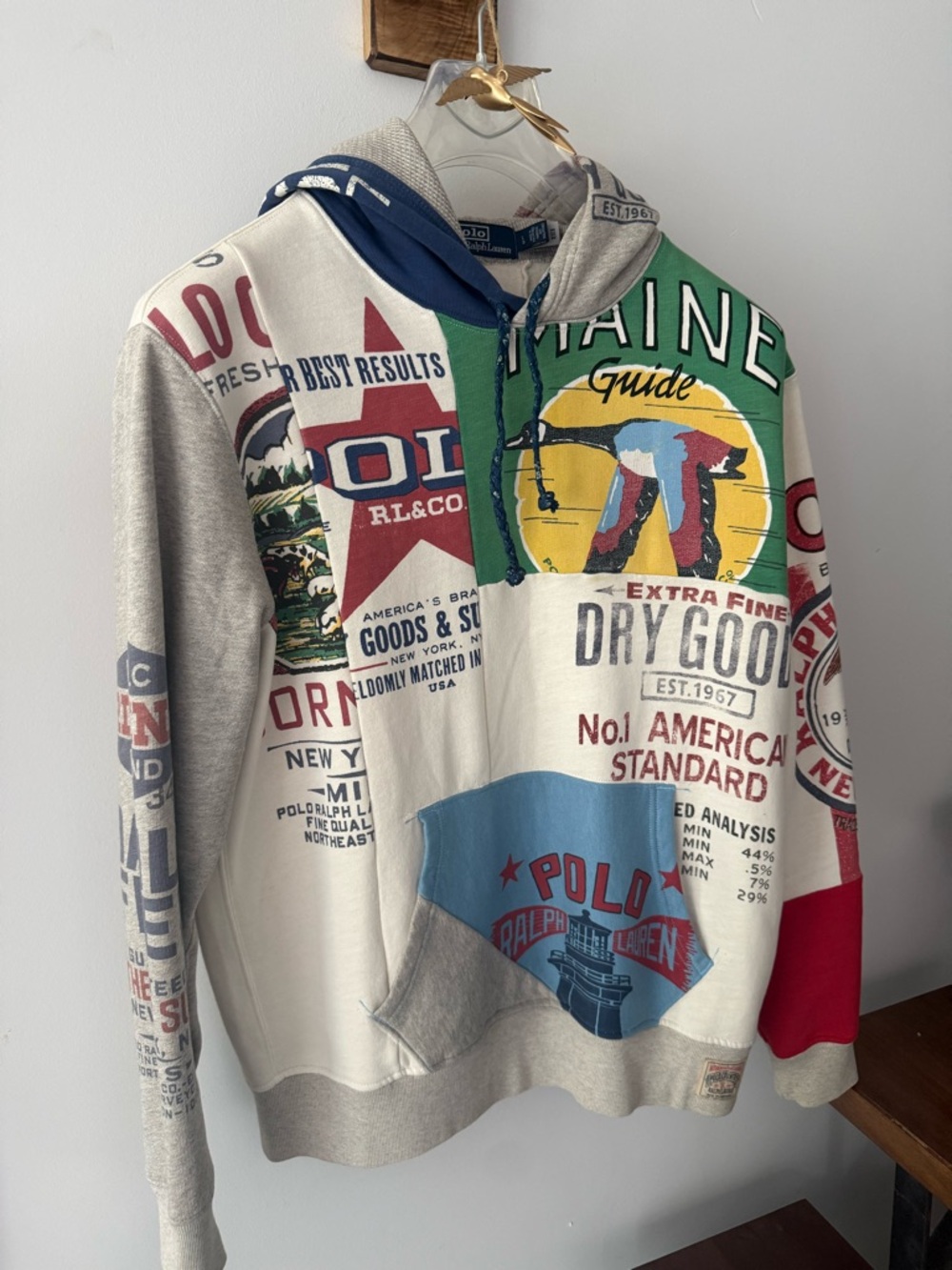 Polo by Ralph Lauren Multicolor Graphic Zip-Up Hoodie with Bold Prints